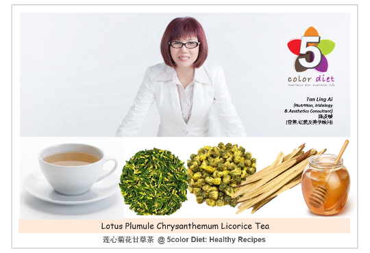 莲心菊花甘草茶